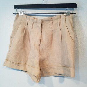 Forever 21 Tan Paperbag Top Shorts